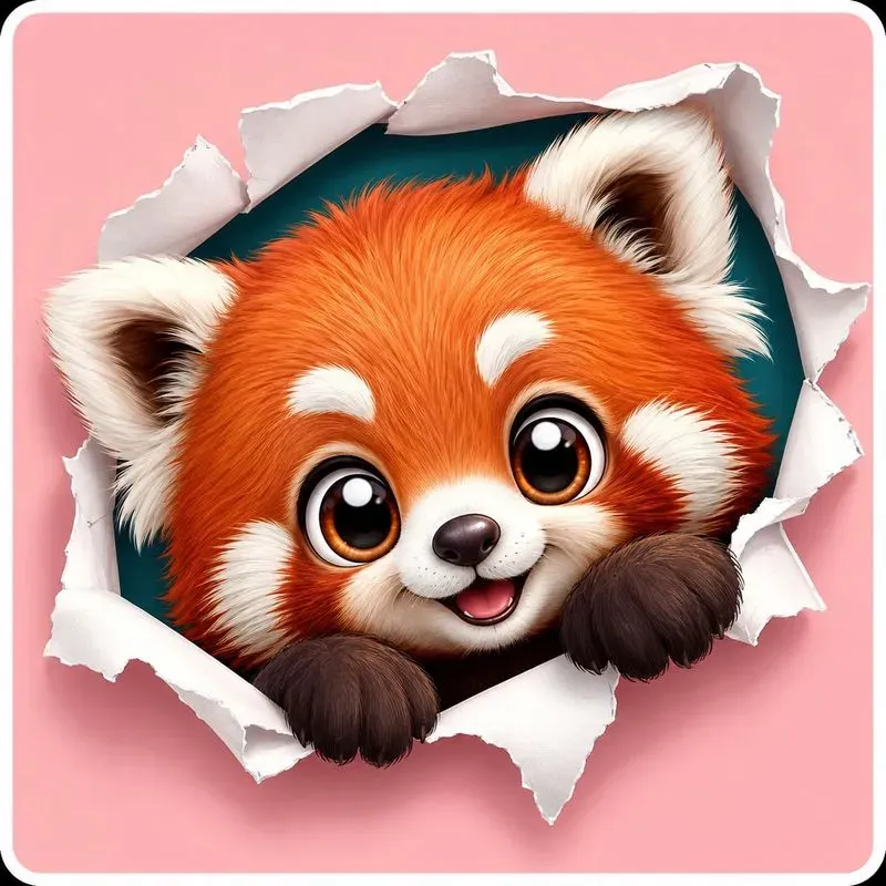 Peek Through Sticker Animals