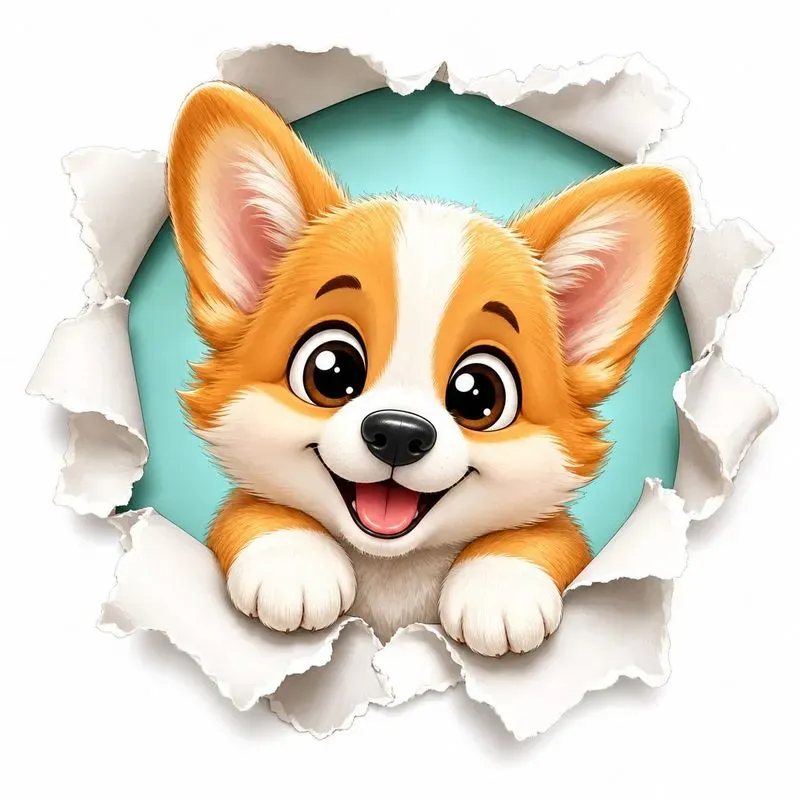 Peek Through Sticker Animals