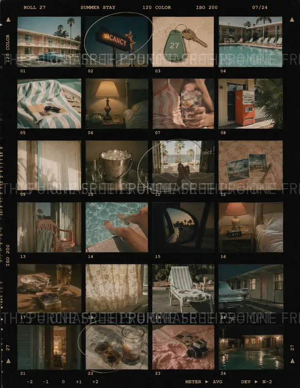 Retro Film Proof Sheets