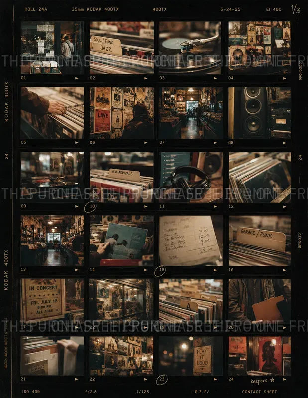 Retro Film Proof Sheets