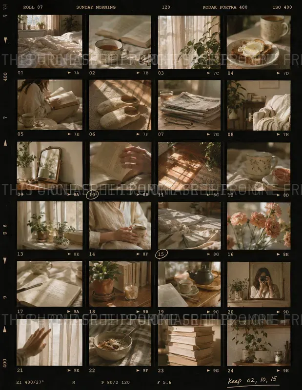 Retro Film Proof Sheets