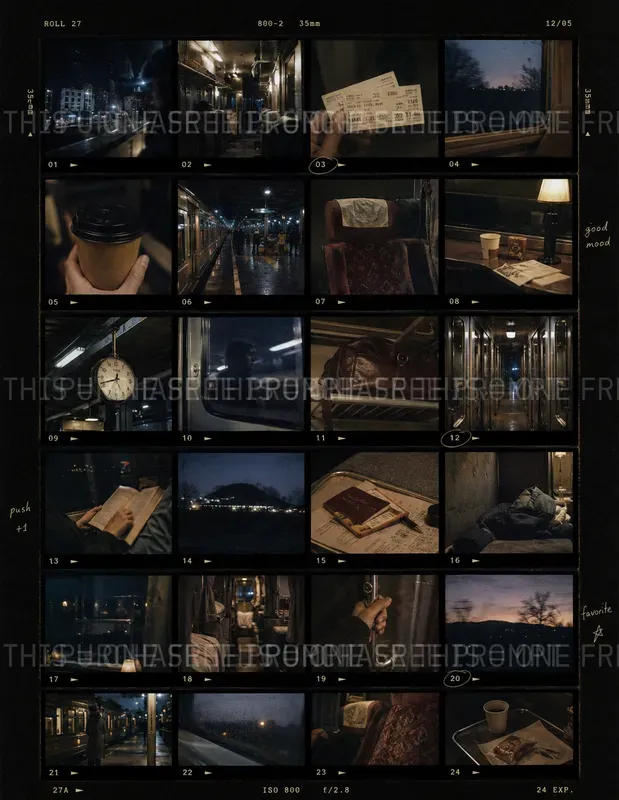 Retro Film Proof Sheets