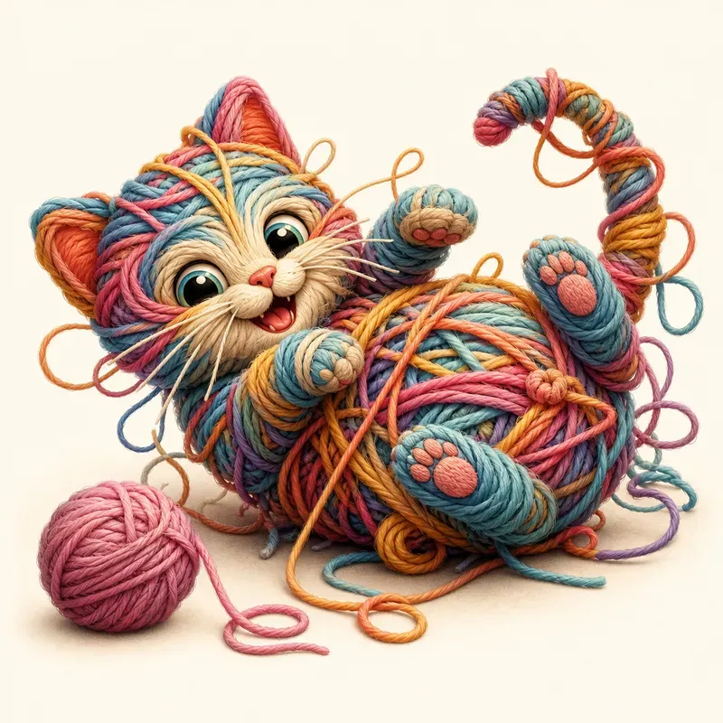 Yarn Tangle Animals