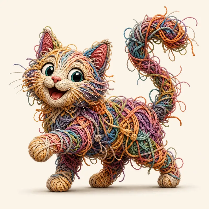 Yarn Tangle Animals
