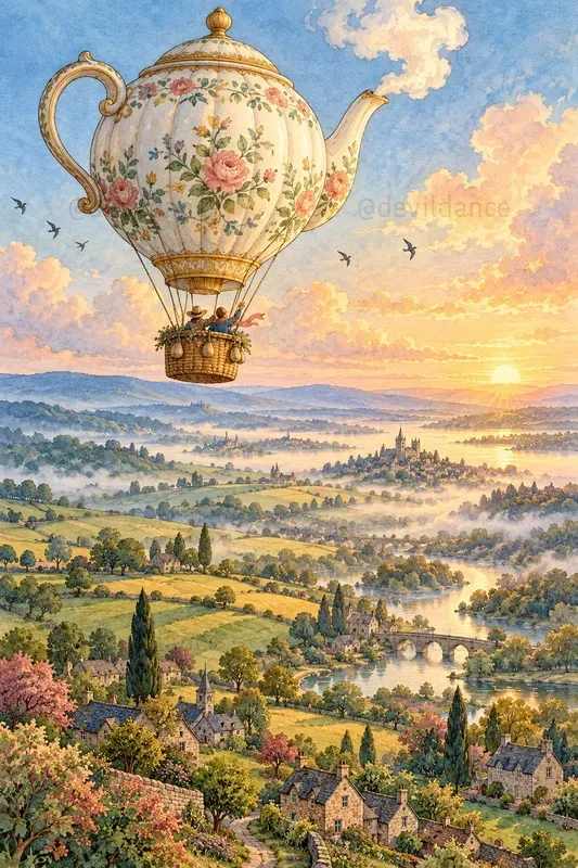 Storybook Sky Voyage Nursery Prints