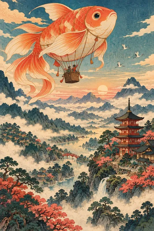 Storybook Sky Voyage Nursery Prints