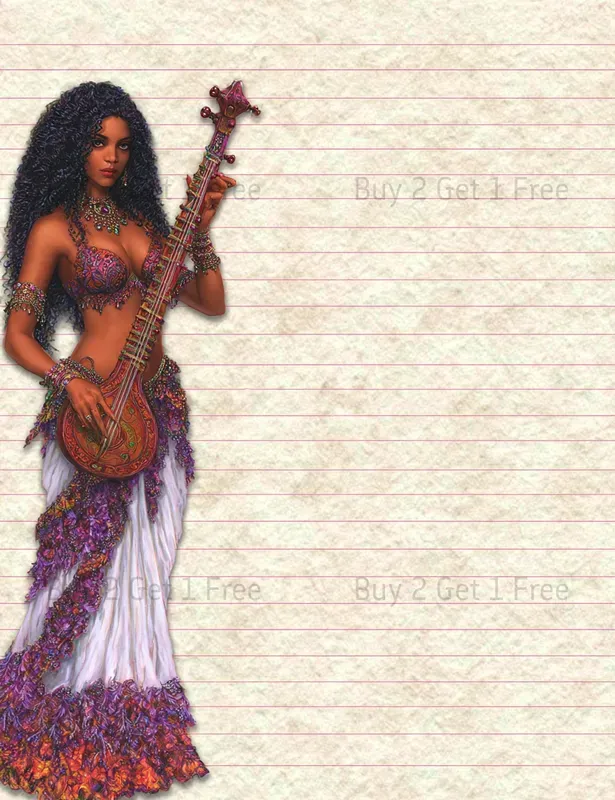 Hindu Goddesses Blessing Plain Papers