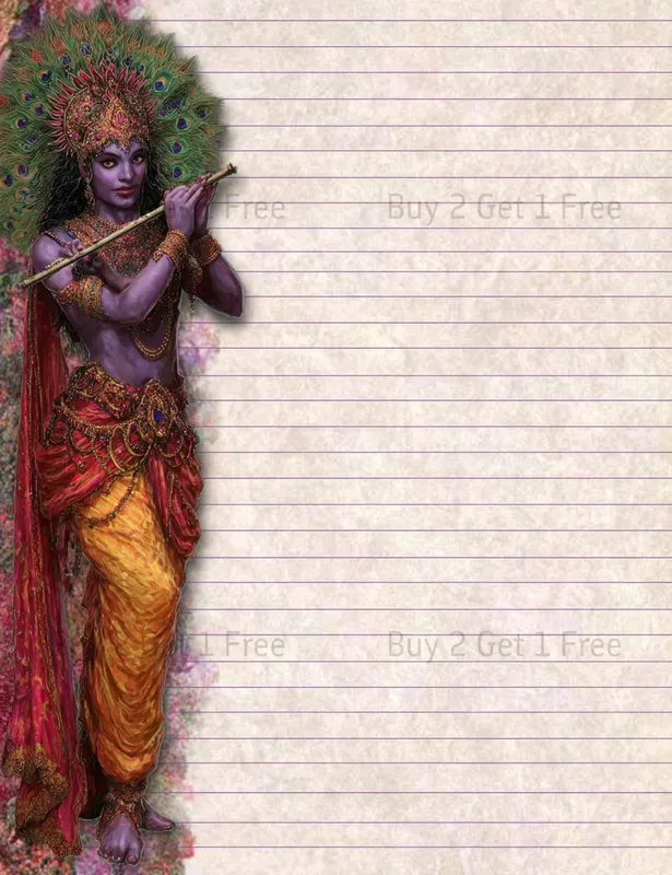 Hindu Goddesses Blessing Plain Papers