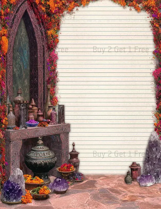 Hindu Goddesses Blessing Plain Papers