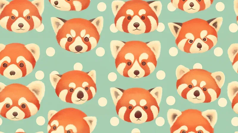 Mint Polka Watercolor Animal Tiles