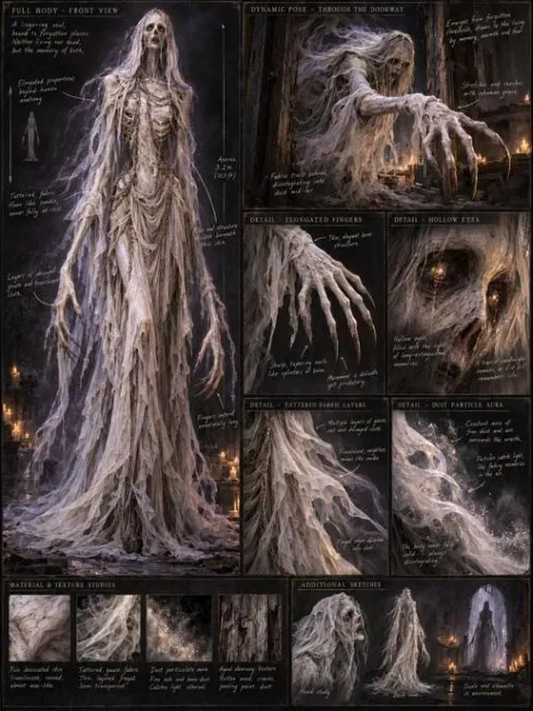 Haunted Cryptid Concept Sheets