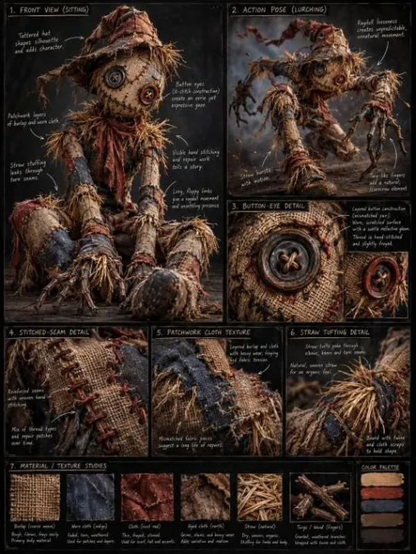 Haunted Cryptid Concept Sheets