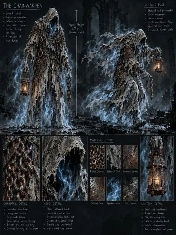 Haunted Cryptid Concept Sheets