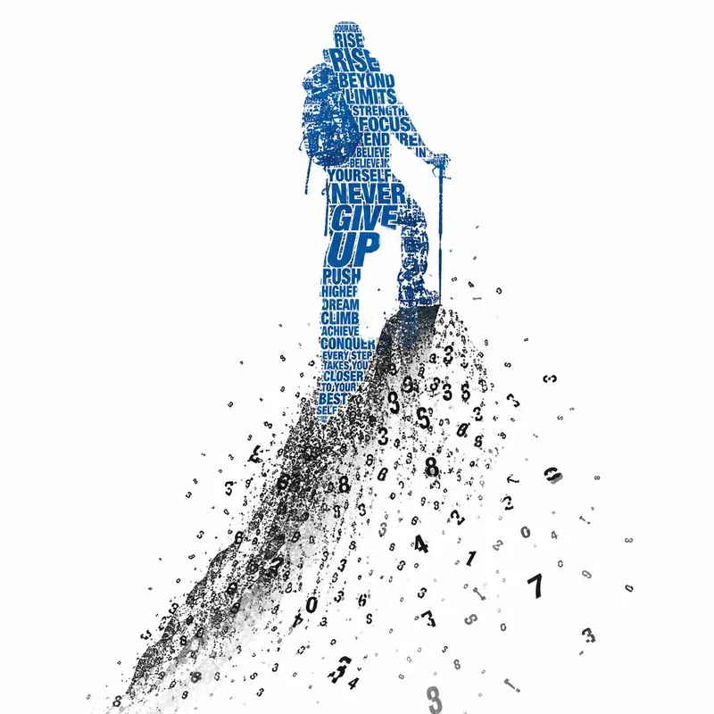 Typography Dissolve Silhouettes