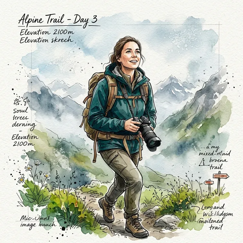Vibrant Watercolor Travel Blogger Avatars