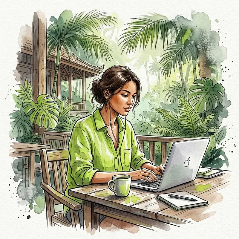 Vibrant Watercolor Travel Blogger Avatars
