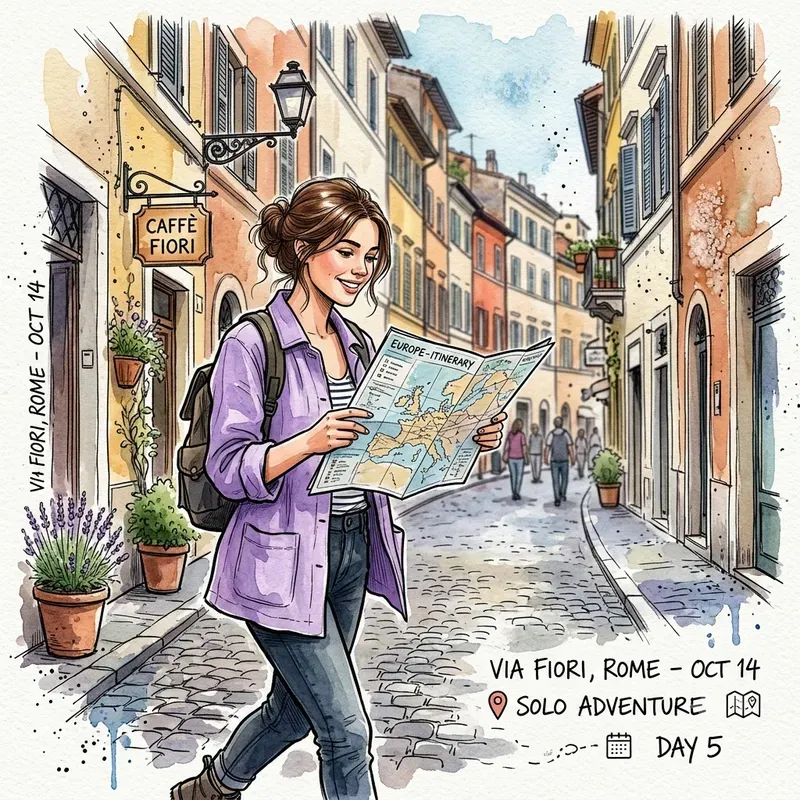 Vibrant Watercolor Travel Blogger Avatars