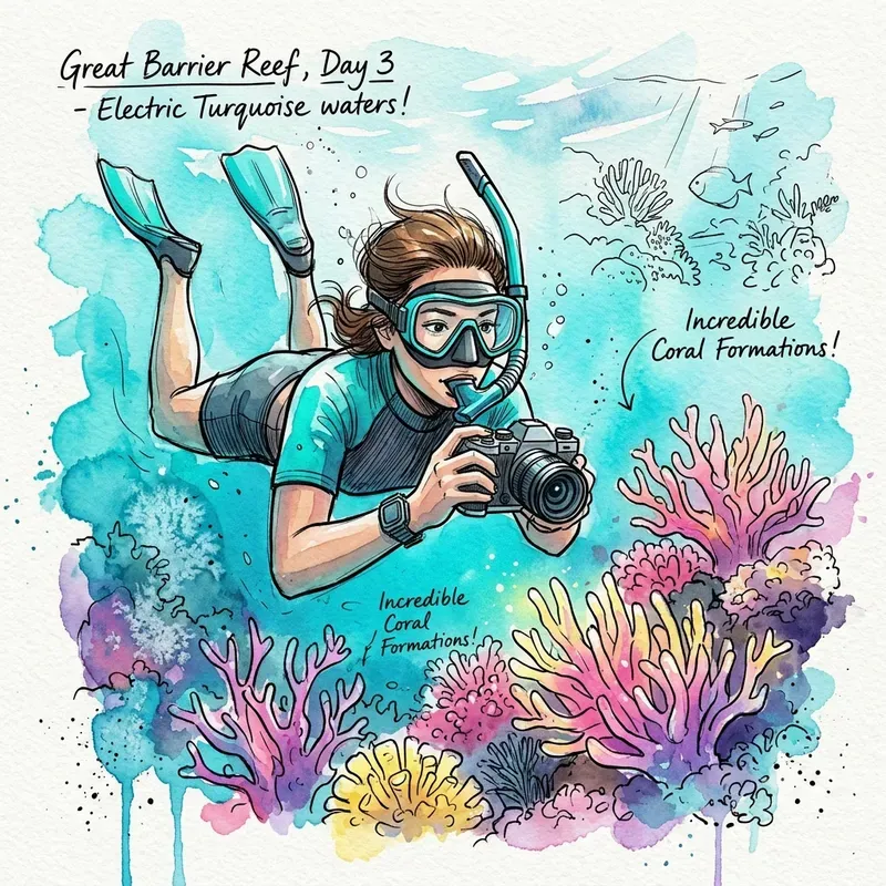 Vibrant Watercolor Travel Blogger Avatars