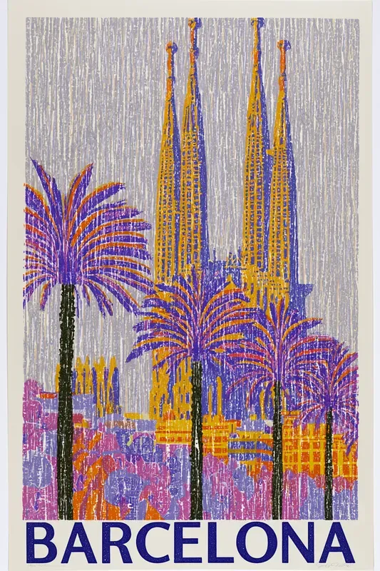 Retro Screen Print Travel Posters