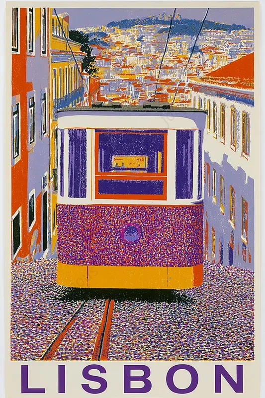 Retro Screen Print Travel Posters