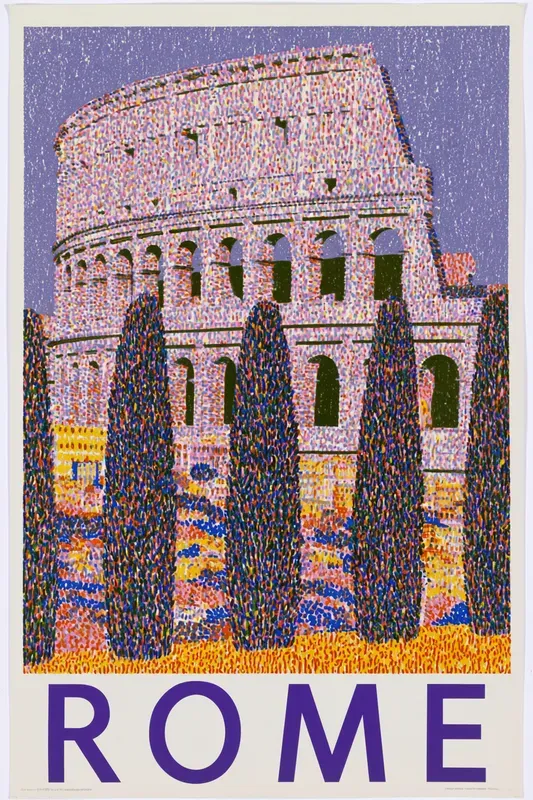 Retro Screen Print Travel Posters