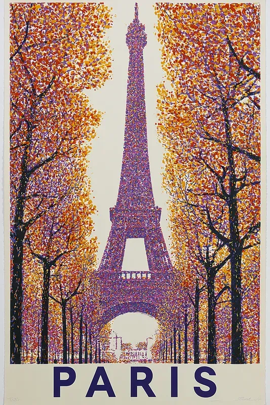 Retro Screen Print Travel Posters