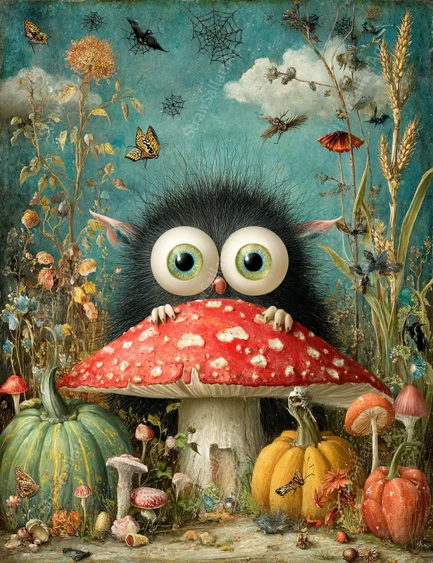 Enchanting Halloween Characters Ephemera