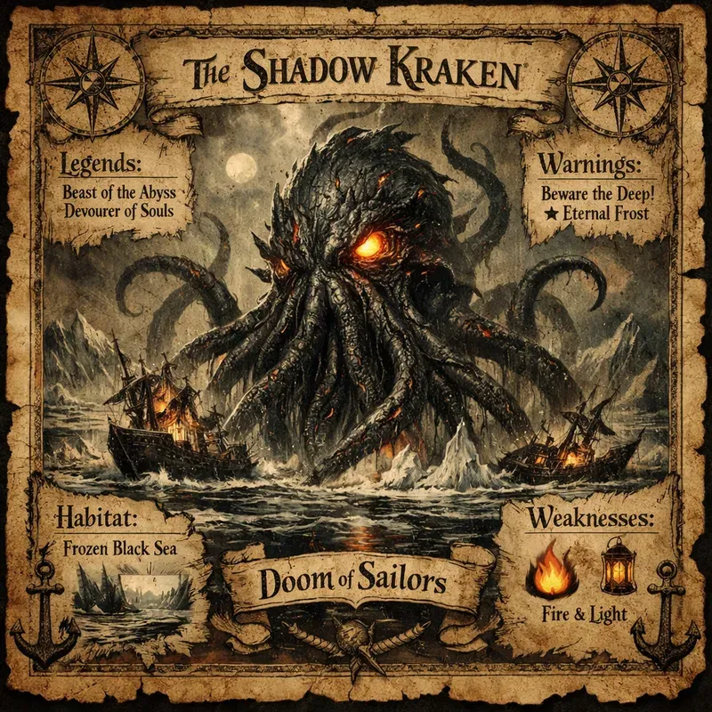 Ancient Sea Horror Bestiary Posters