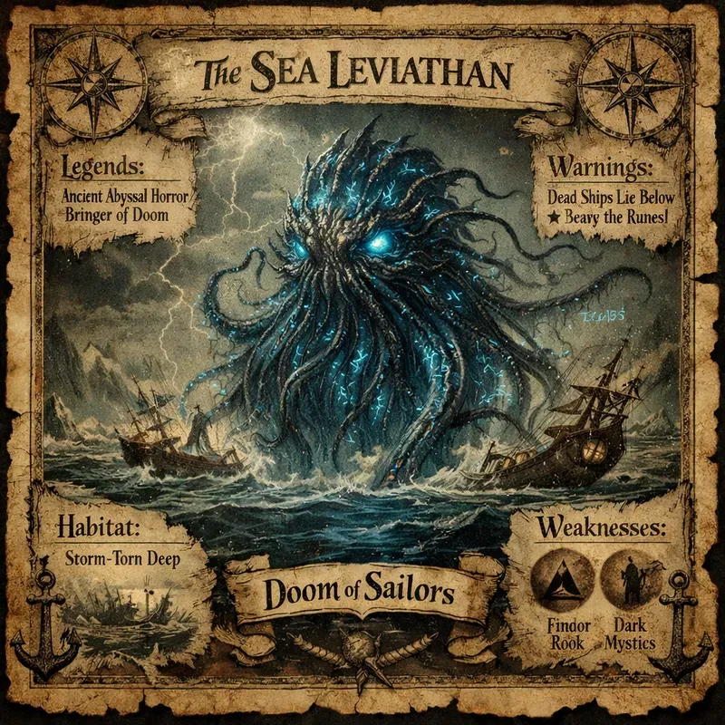 Ancient Sea Horror Bestiary Posters
