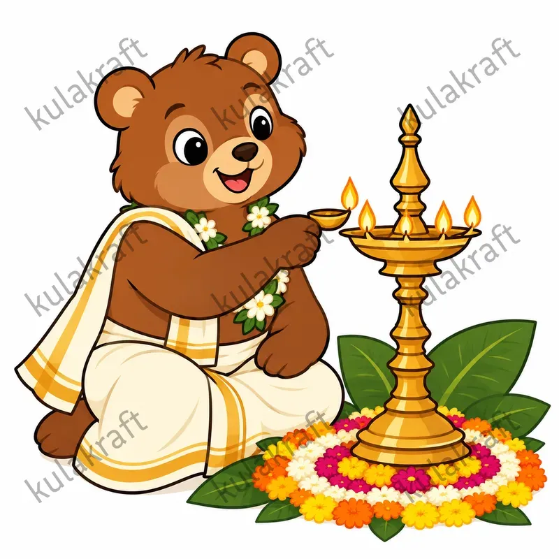 Onam Feast Forest Animals Cliparts