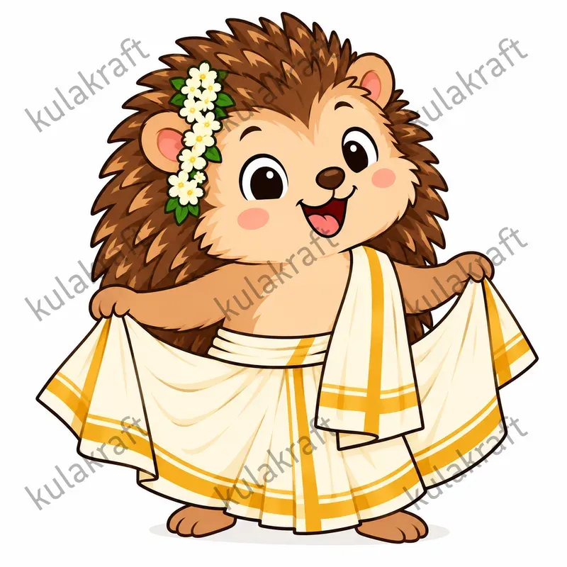 Onam Feast Forest Animals Cliparts