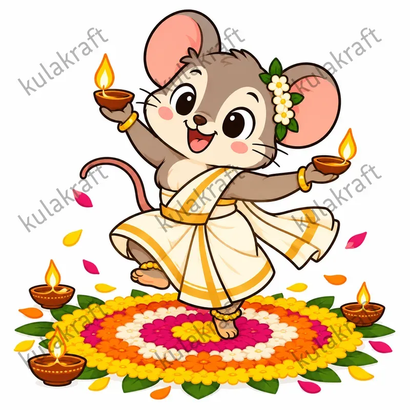 Onam Feast Forest Animals Cliparts