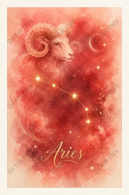 Watercolor Zodiac Constellation Prints