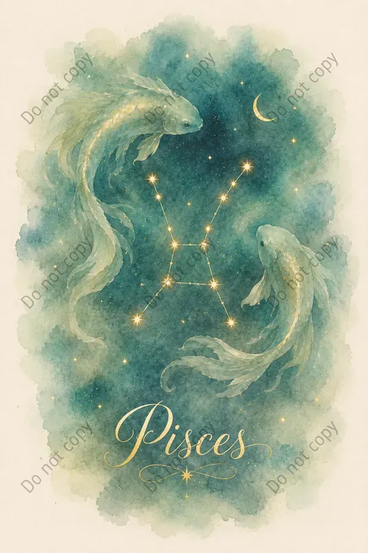 Watercolor Zodiac Constellation Prints