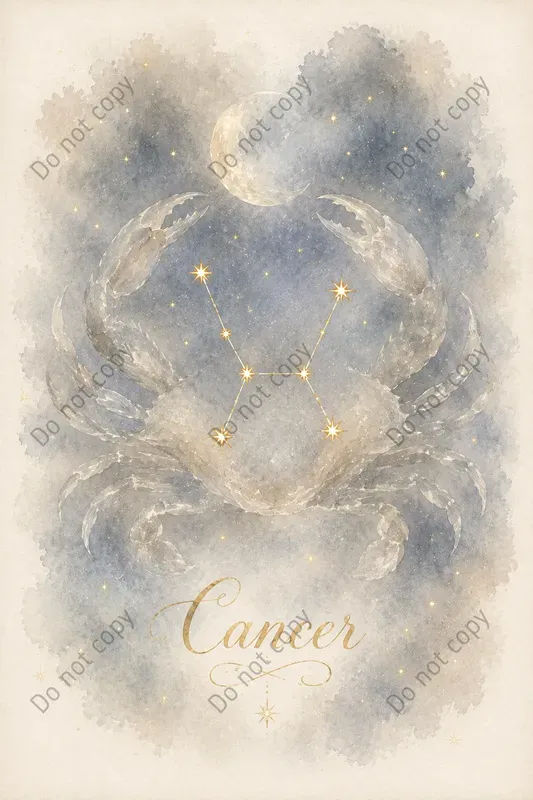 Watercolor Zodiac Constellation Prints