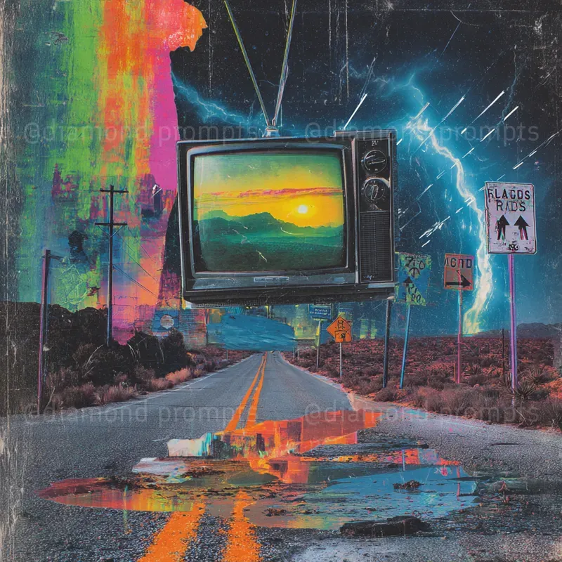 Neon Punk Collages