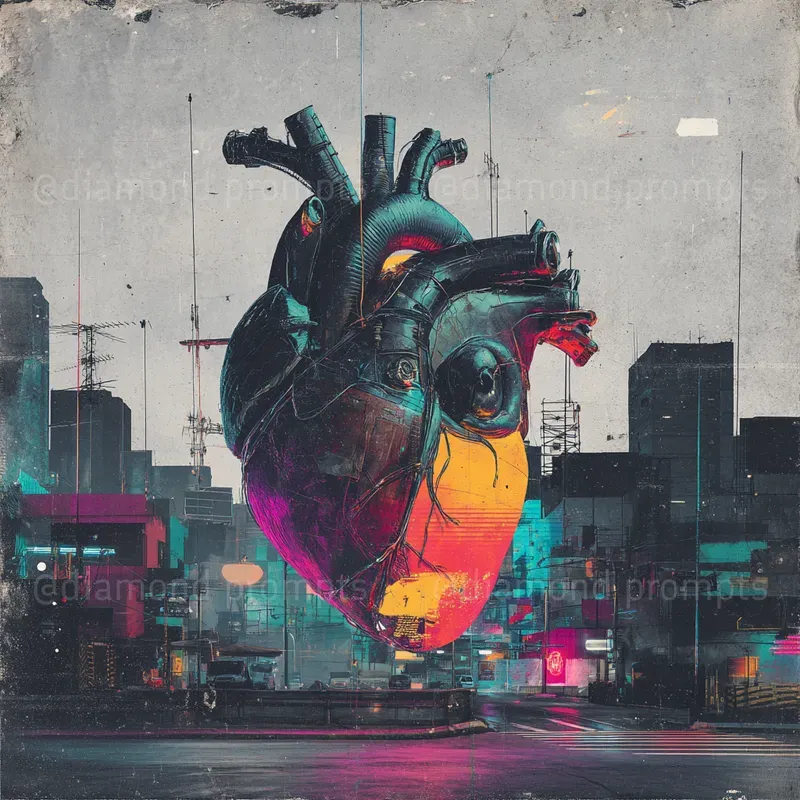 Neon Punk Collages