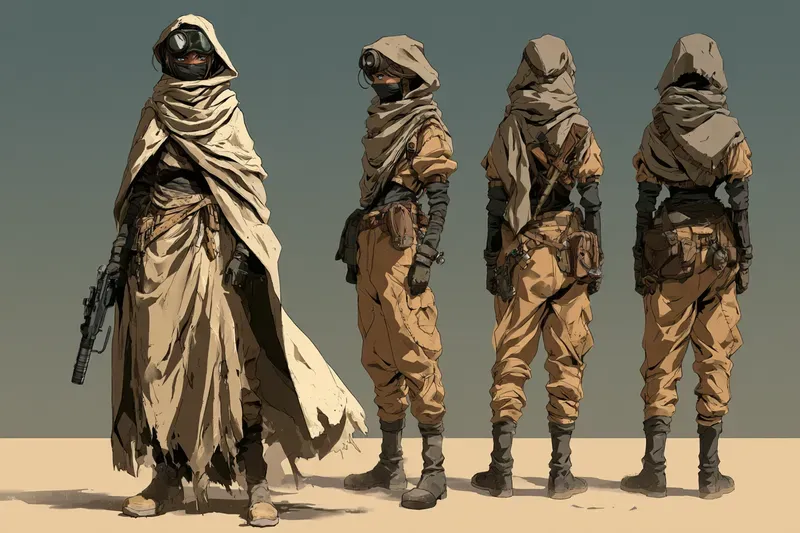 Wasteland Survivor Anime Character Sheets