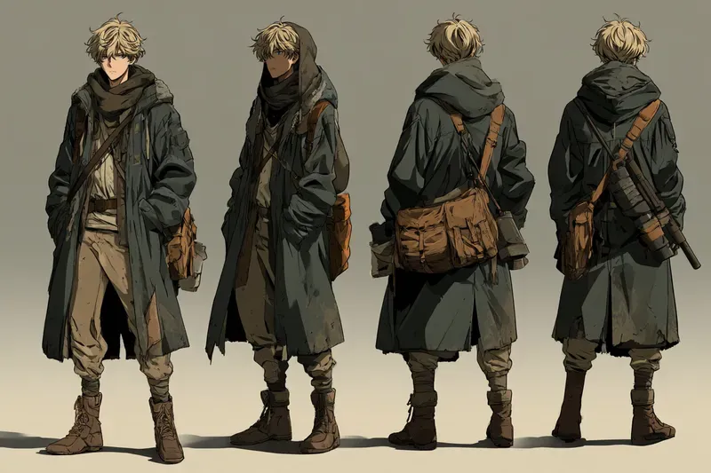 Wasteland Survivor Anime Character Sheets