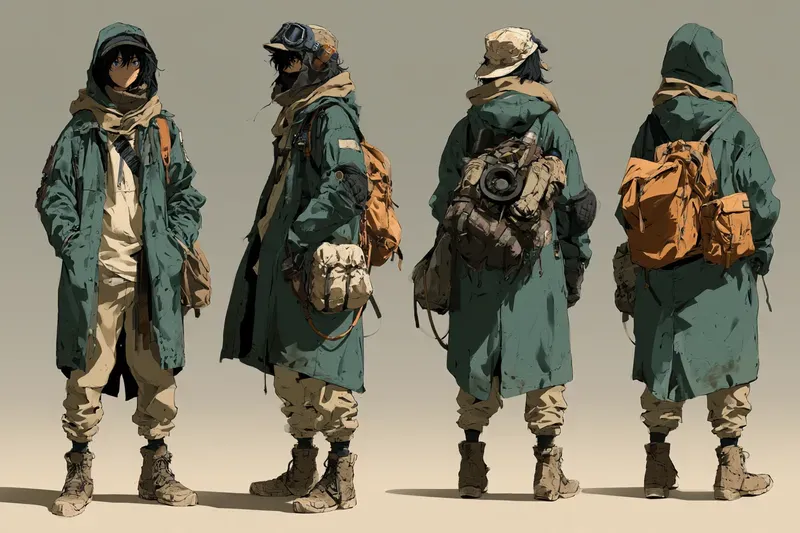 Wasteland Survivor Anime Character Sheets