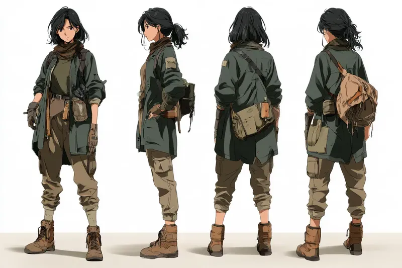 Wasteland Survivor Anime Character Sheets