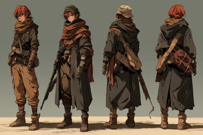 Wasteland Survivor Anime Character Sheets