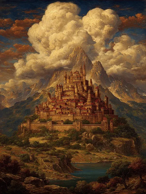 Epic Fantasy Oil Painting Landscapes