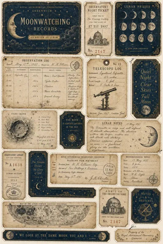 Vintage Observatory Ephemera Generator