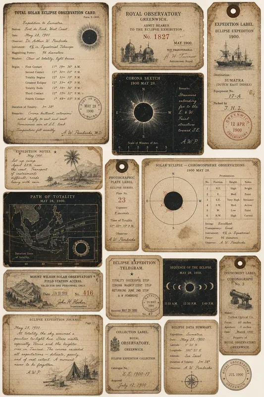 Vintage Observatory Ephemera Generator