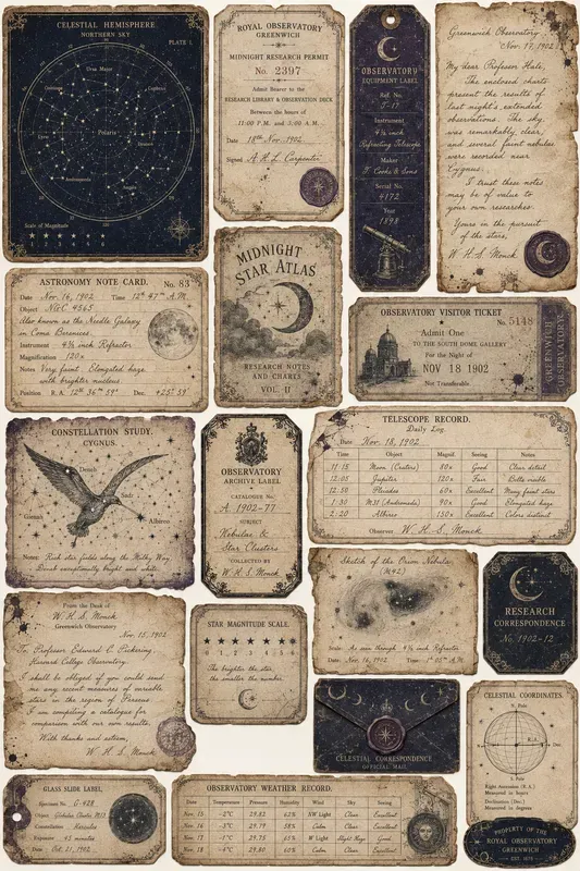 Vintage Observatory Ephemera Generator