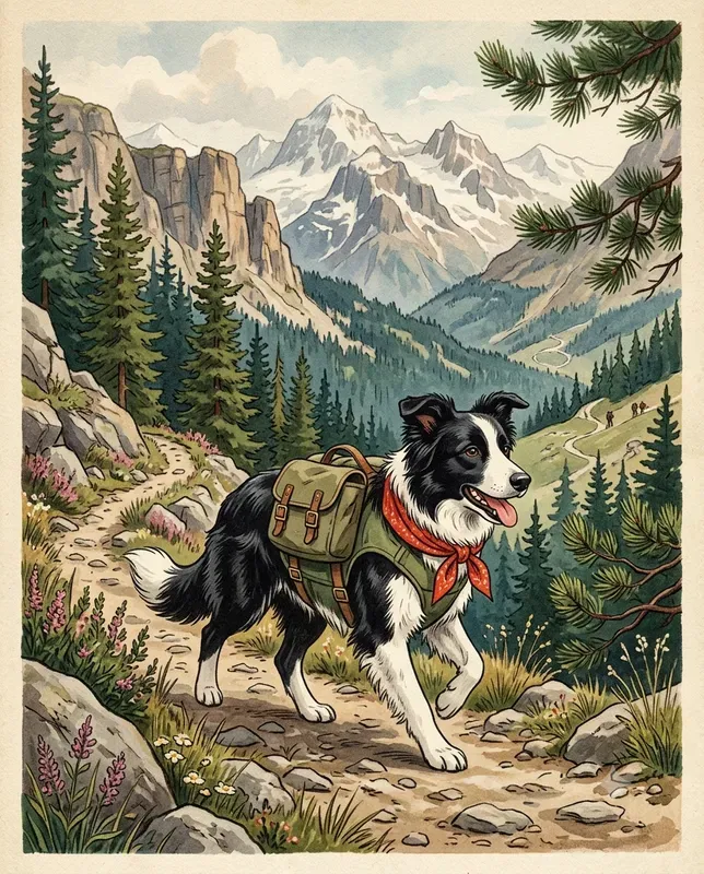 Vintage Pet Adventure Illustrators
