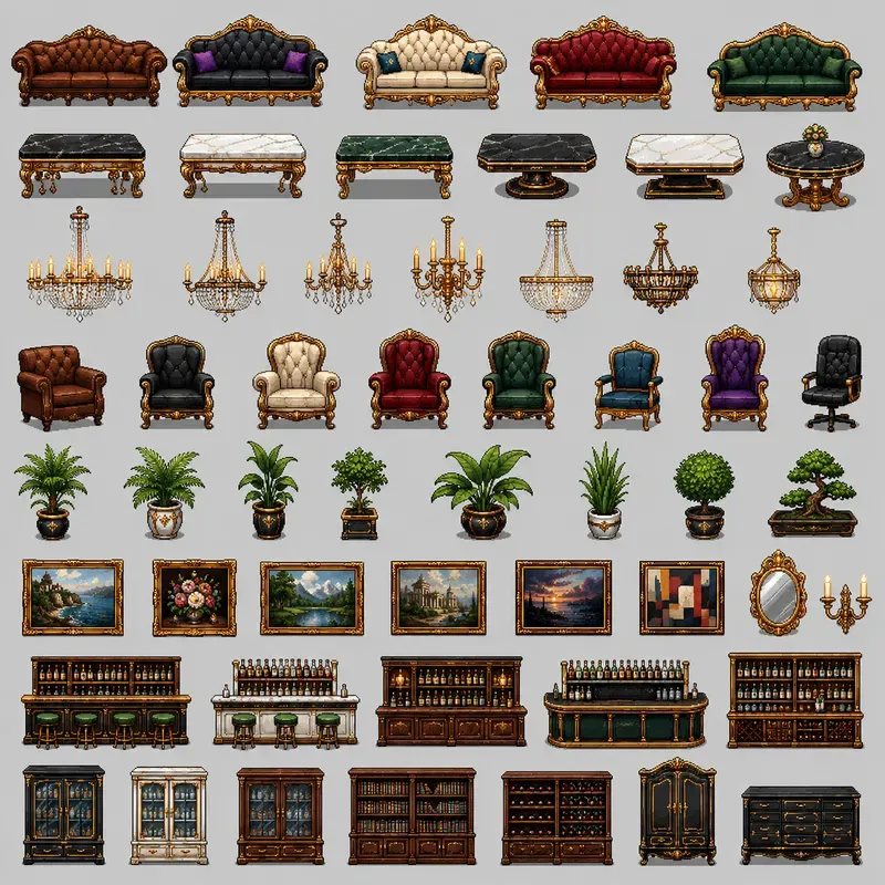 2D Pixel Art Gta Asset Packs
