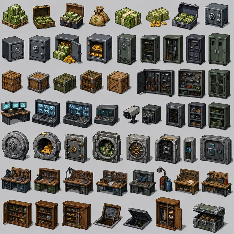 2D Pixel Art Gta Asset Packs