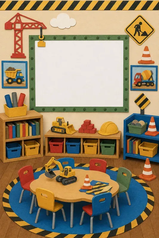 Themed Classroom Scene Illustrations